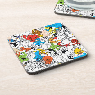 LOONEY TUNES™ Colour Pop Pattern Bier Onderzetter