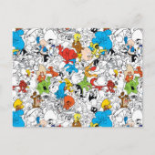 LOONEY TUNES™ Colour Pop Pattern Briefkaart (Voorkant)
