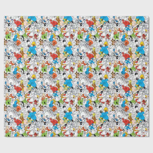 LOONEY TUNES™ Colour Pop Pattern Cadeaupapier (Vlak)