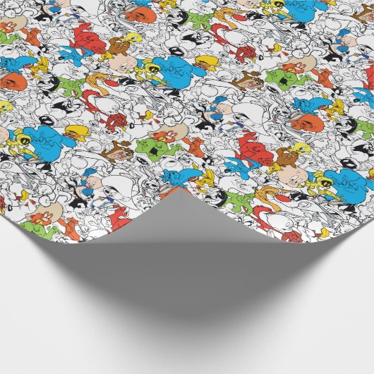 LOONEY TUNES™ Colour Pop Pattern Cadeaupapier (Hoek)