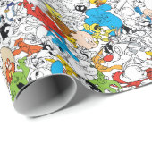 LOONEY TUNES™ Colour Pop Pattern Cadeaupapier (Rol Hoek)