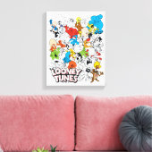 LOONEY TUNES™ Colour Pop Pattern Canvas Afdruk (Insitu (Woonkamer))