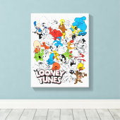 LOONEY TUNES™ Colour Pop Pattern Canvas Afdruk (Insitu (Houten vloer))