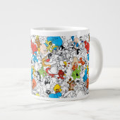 LOONEY TUNES™ Colour Pop Pattern Grote Koffiekop (Voorkant rechts)