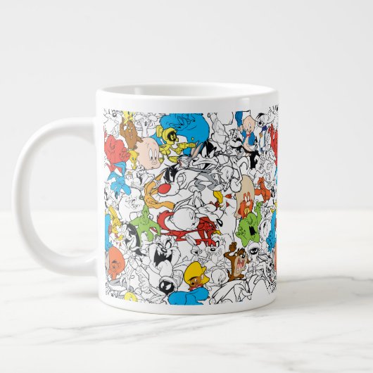 LOONEY TUNES™ Colour Pop Pattern Grote Koffiekop (Links)