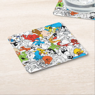 LOONEY TUNES™ Colour Pop Pattern Kartonnen Onderzetters