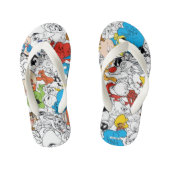 LOONEY TUNES™ Colour Pop Pattern Kinder Teenslippers (Voetbed)