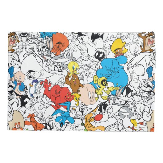 LOONEY TUNES™ Colour Pop Pattern Kussensloop (Achterkant)