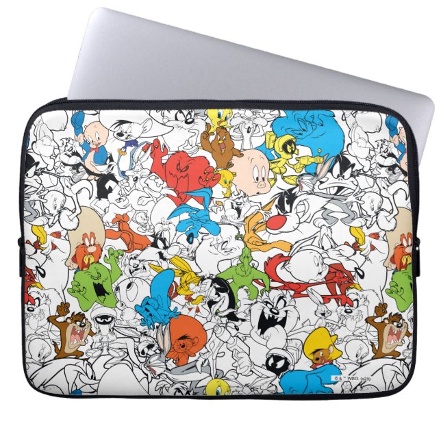LOONEY TUNES™ Colour Pop Pattern Laptop Sleeve (Voorkant)