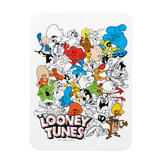 LOONEY TUNES™ Colour Pop Pattern Magneet (Verticaal)