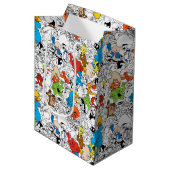 LOONEY TUNES™ Colour Pop Pattern Medium Cadeauzakje (Voorkant Gekanteld)