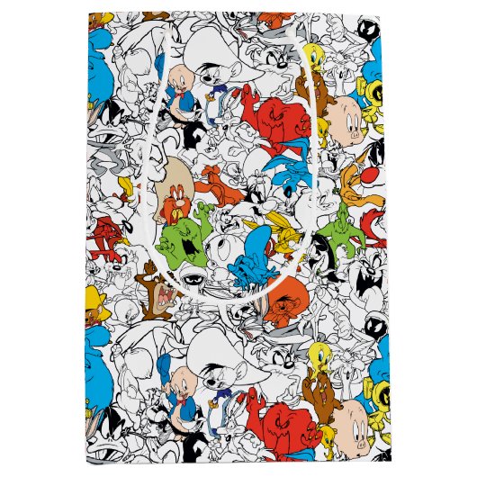 LOONEY TUNES™ Colour Pop Pattern Medium Cadeauzakje (Voorkant)
