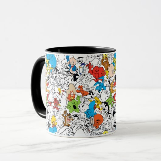 LOONEY TUNES™ Colour Pop Pattern Mok (Voorkant links)