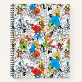 LOONEY TUNES™ Colour Pop Pattern Notitieboek (Voorkant)