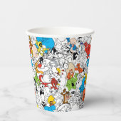 LOONEY TUNES™ Colour Pop Pattern Papieren Bekers (Voorkant)