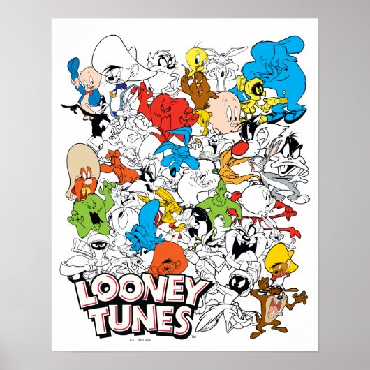 LOONEY TUNES™ Colour Pop Pattern Poster (Voorkant)