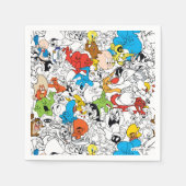 LOONEY TUNES™ Colour Pop Pattern Servet (Voorkant)