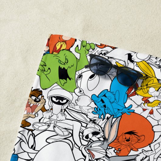 LOONEY TUNES™ Colour Pop Pattern Strandlaken (In situ)