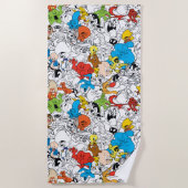 LOONEY TUNES™ Colour Pop Pattern Strandlaken (Voorkant)