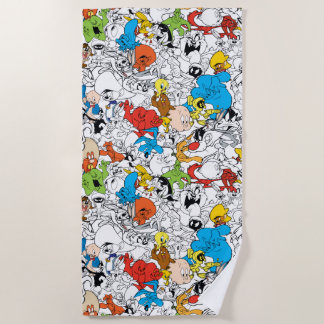 LOONEY TUNES™ Colour Pop Pattern Strandlaken