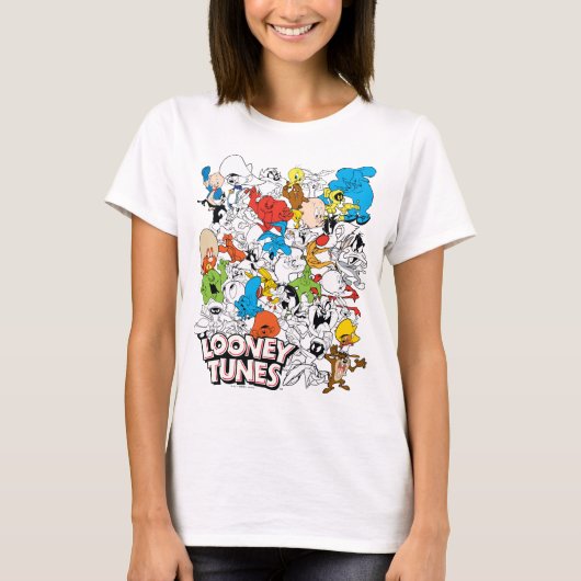 LOONEY TUNES™ Colour Pop Pattern T-shirt (Voorkant)