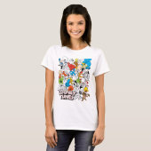 LOONEY TUNES™ Colour Pop Pattern T-shirt (Voorkant volledig)