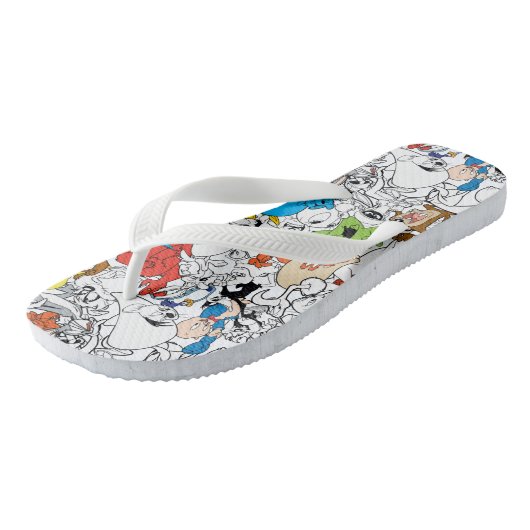 LOONEY TUNES™ Colour Pop Pattern Teenslippers (Schuin)