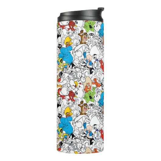 LOONEY TUNES™ Colour Pop Pattern Thermosbeker (Gedraaid links)