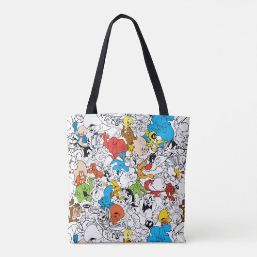 LOONEY TUNES™ Colour Pop Pattern Tote Bag (Achterkant)