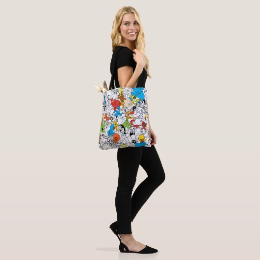 LOONEY TUNES™ Colour Pop Pattern Tote Bag (Op model)
