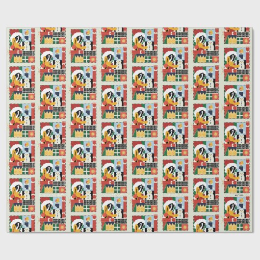 LOONEY TUNES™ DAFFY DUCK™ Holiday Quackers Cadeaupapier (Vlak)