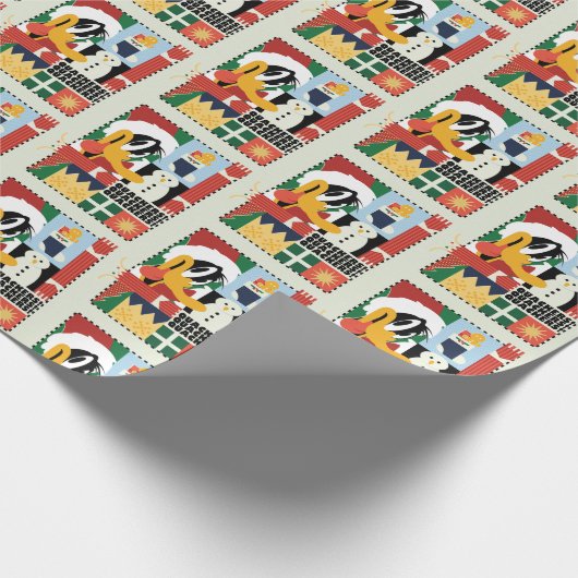 LOONEY TUNES™ DAFFY DUCK™ Holiday Quackers Cadeaupapier (Hoek)