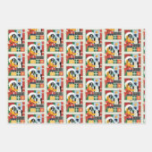 LOONEY TUNES™ DAFFY DUCK™ Holiday Quackers Inpakpapier Vel (Voorkant 3)