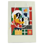 LOONEY TUNES™ DAFFY DUCK™ Holiday Quackers Medium Cadeauzakje (Voorkant)