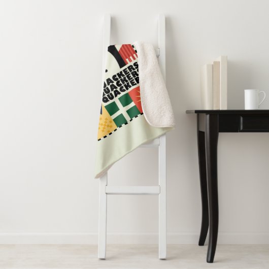 LOONEY TUNES™ DAFFY DUCK™ Holiday Quackers Sherpa Deken (In situ)