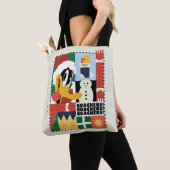 LOONEY TUNES™ DAFFY DUCK™ Holiday Quackers Tote Bag (Dichtbij)