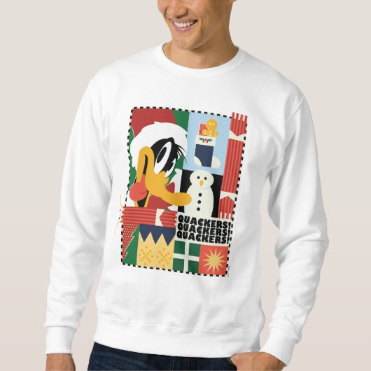 LOONEY TUNES™ DAFFY DUCK™ Holiday Quackers Trui (Voorkant)