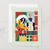 LOONEY TUNES™ DAFFY DUCK™ Vakantie Kwakkers Feestdagenkaart (Voorkant / Achterkant)