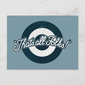 LOONEY TUNES™ "DAT IS ALLE FOLKS!™" BRIEFKAART