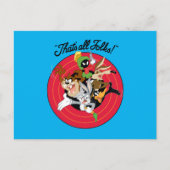 LOONEY TUNES™ "DAT IS ALLE FOLKS!™" Bullseye Group Briefkaart (Voorkant)