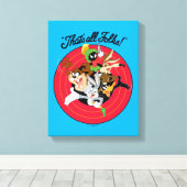 LOONEY TUNES™ "DAT IS ALLE FOLKS!™" Bullseye Group Canvas Afdruk (Insitu (Houten vloer))