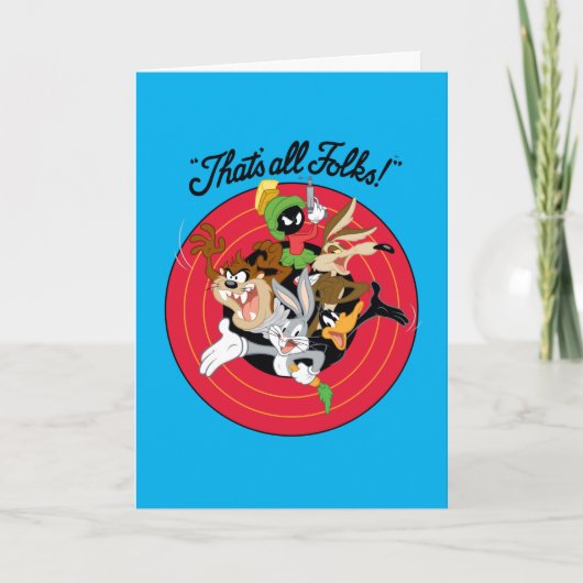 LOONEY TUNES™ "DAT IS ALLE FOLKS!™" Bullseye Group Kaart (Voorkant)