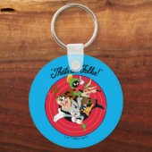 LOONEY TUNES™ "DAT IS ALLE FOLKS!™" Bullseye Group Sleutelhanger (Voorkant)