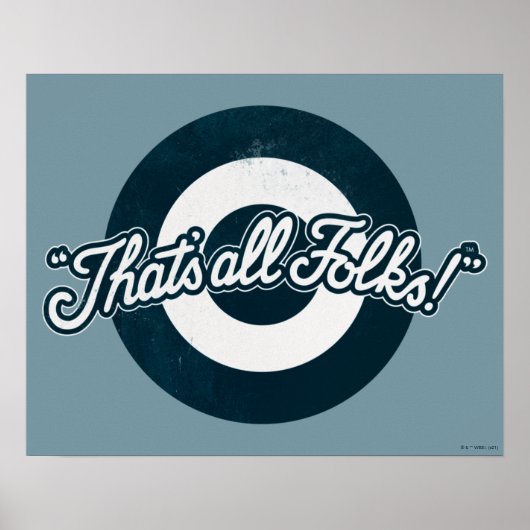 LOONEY TUNES™ "DAT IS ALLE FOLKS!™" POSTER (Voorkant)