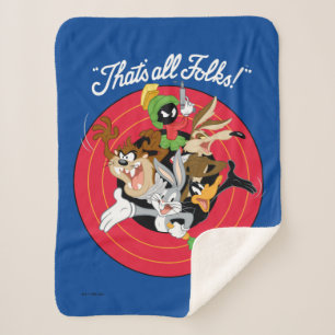 LOONEY TUNES™ "DAT IS ALLEMAAL FOLKS!™" Bullse Sherpa Deken