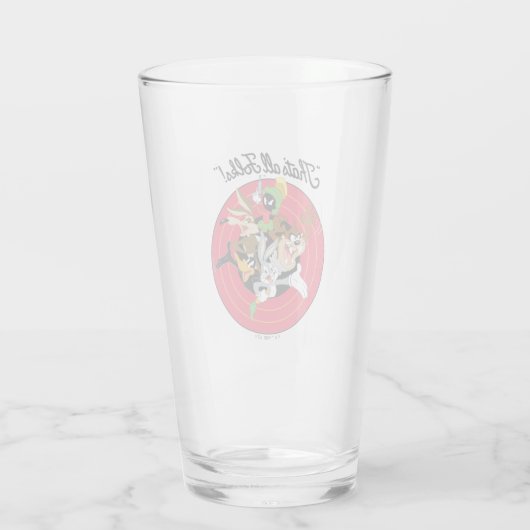 LOONEY TUNES™ "DAT IS ALLEMAAL FOLKS!™" Bullseye G Glas (Achterkant)