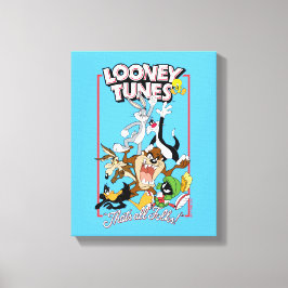 LOONEY TUNES™ "DAT IS ALLEMAAL FOLKS!™" Group Stac Canvas Afdruk