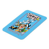 LOONEY TUNES™ "DAT IS ALLEMAAL FOLKS!™" Group Stac Magneet (Linkerzijde)