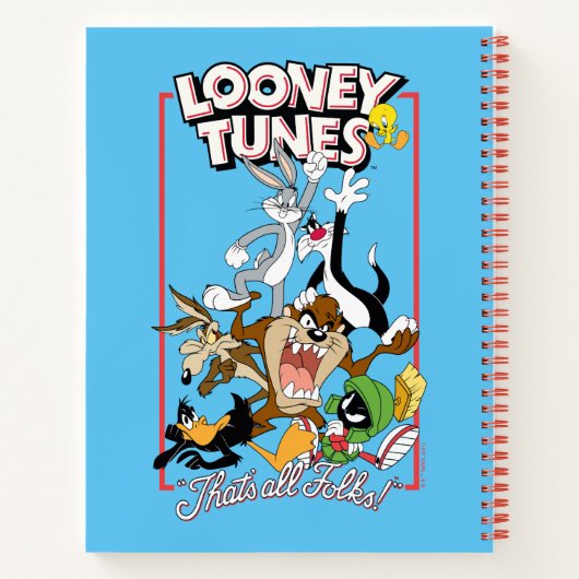 LOONEY TUNES™ "DAT IS ALLEMAAL FOLKS!™" Group Stac Notitieboek (Achterkant)