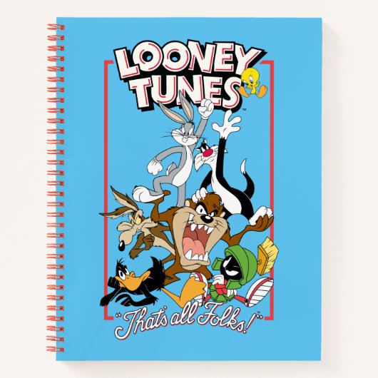 LOONEY TUNES™ "DAT IS ALLEMAAL FOLKS!™" Group Stac Notitieboek (Voorkant)